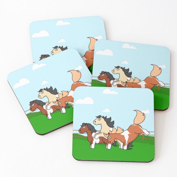 Item preview, The Pudgy Pinto Ponies designed and sold by potatoegoat.
