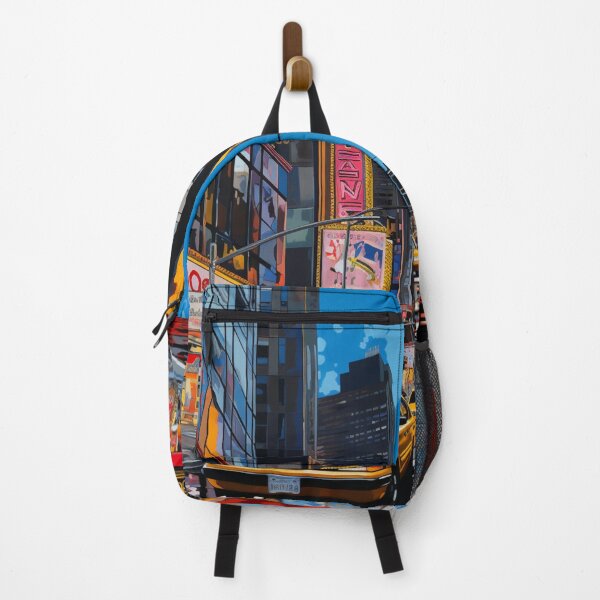 Item preview, Vivid Avenue: Pop Art Rendering of a Buzzing New York Side Street designed and sold by Moisky Art.