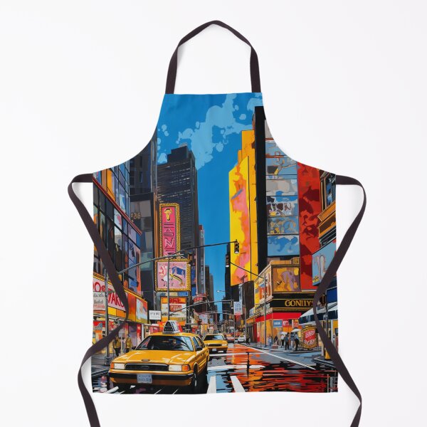 Item preview, Vivid Avenue: Pop Art Rendering of a Buzzing New York Side Street designed and sold by Moisky Art.