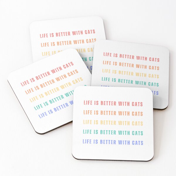 Item preview, Life Is Better With Cats designed and sold by InkwaveDesigns.