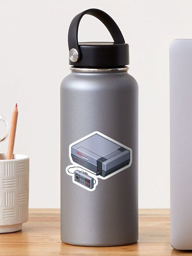 Thumbnail 1 of 3, Sticker, Retro Console pixel art designed and sold by djspacegr.