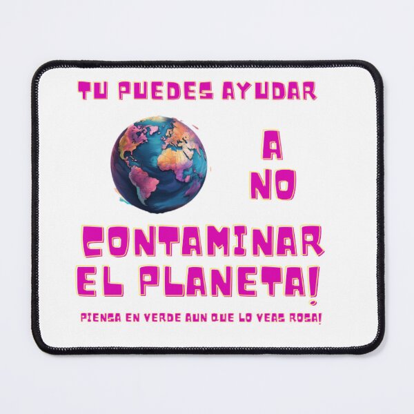 Item preview, Piensa en Verde: An Eco Message in Fuchsia Pink designed and sold by artyfull.