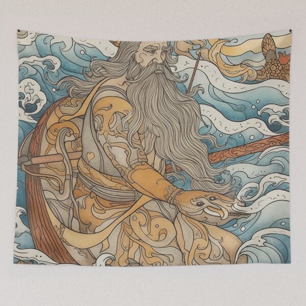 Item preview, Aegir Norse mythology designed and sold by ComicsFactory.