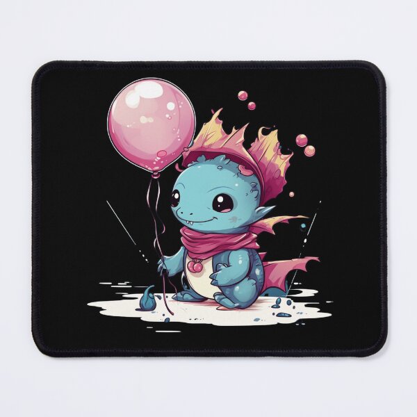 Item preview, Cute Axolotl Kawaii with ballons designed and sold by ArtFromBeyond.