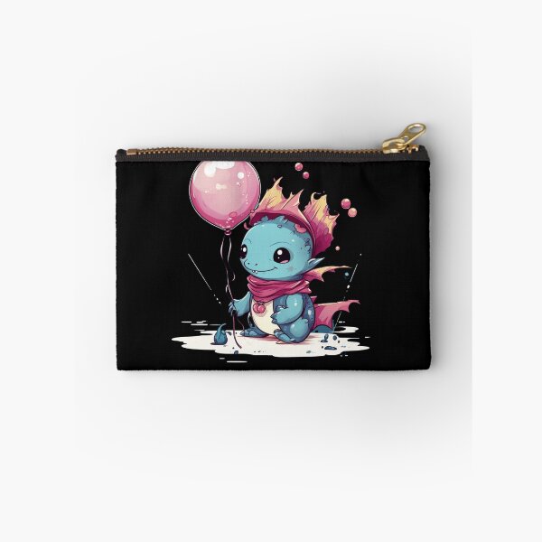 Item preview, Cute Axolotl Kawaii with ballons designed and sold by ArtFromBeyond.