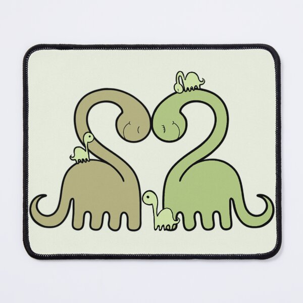 Item preview, LOVEY DINOS: Diplodocus heart cuddle FAMILY designed and sold by EmiliaMoscovich.