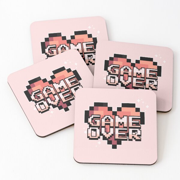 Item preview, Game Over Pixel Heart designed and sold by WhisperingDusk.