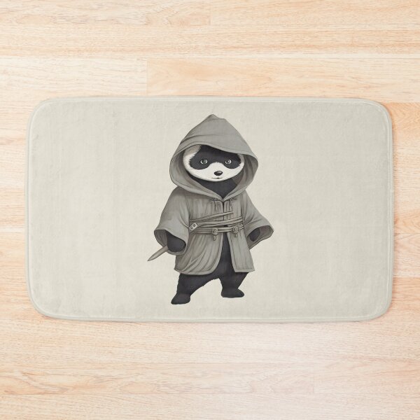 Item preview, Ninja Panda Warrior Black and White designed and sold by MagicStrawberry.