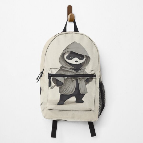 Item preview, Ninja Panda Warrior Black and White designed and sold by MagicStrawberry.