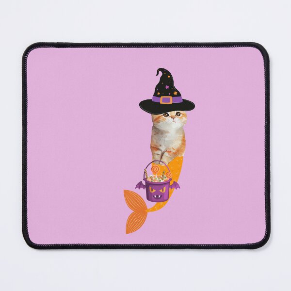 Item preview, Halloween Cat Mermaid designed and sold by SirenasWorld.