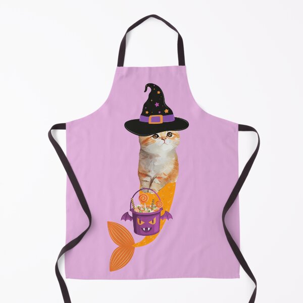 Item preview, Halloween Cat Mermaid designed and sold by SirenasWorld.
