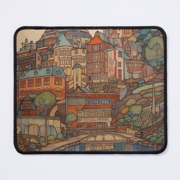 Item preview, Agder city drawing designed and sold by ComicsFactory.