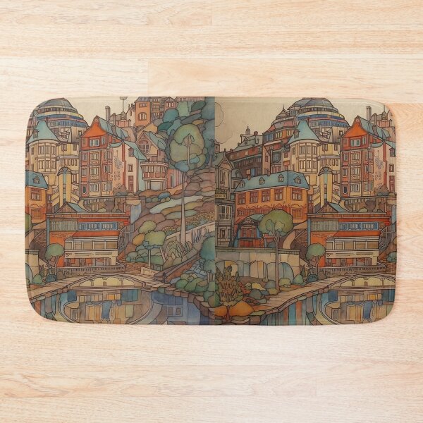Item preview, Agder city drawing designed and sold by ComicsFactory.