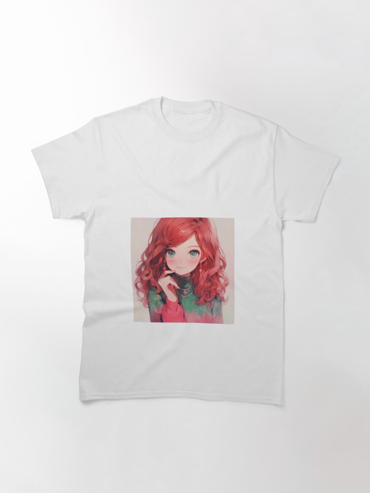 Thumbnail 3 of 7, Classic T-Shirt, Beautiful girl with green eyes  designed and sold by FreschiArt.