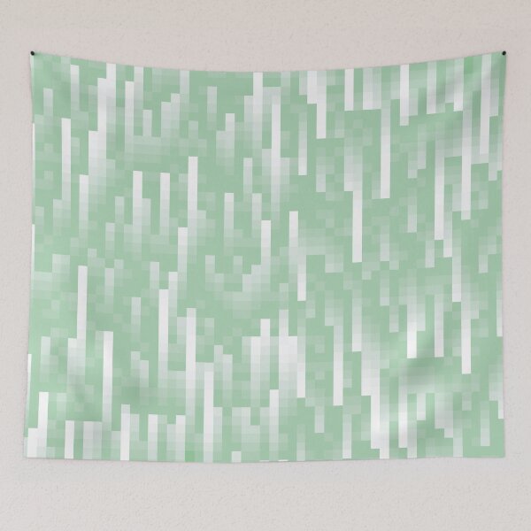 Item preview, Moss Iceland Peridot // Vintage Pastel Meteor Shower Geometric 1980s 8bit Pixel Art Cluster Pattern designed and sold by mixedpixels.
