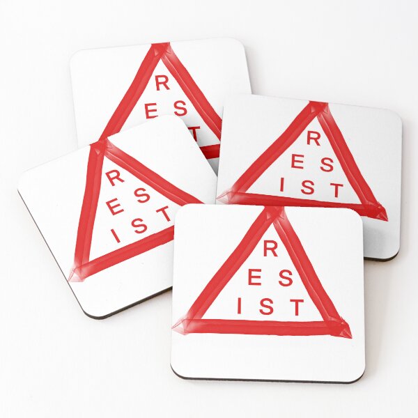 Aperçu de l'œuvre RESIST Triangle rouge créée et vendue par MattKMall.