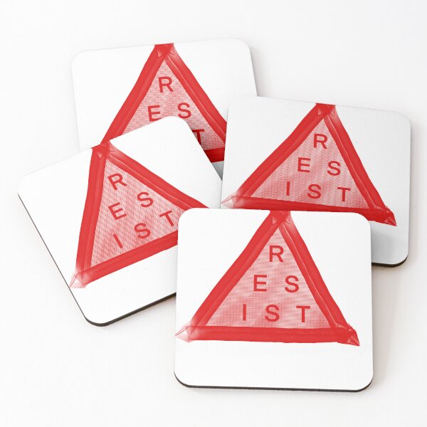 Aperçu de l'œuvre RESIST variante triangle rouge créée et vendue par MattKMall.
