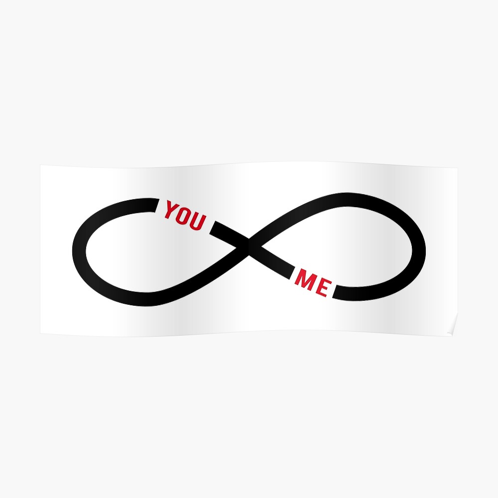 never-ending-love-infinity-sign-with-text-you-and-me-poster-by