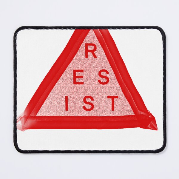 Item preview, RESIST red triangle variant 2 designed and sold by MattKMall.