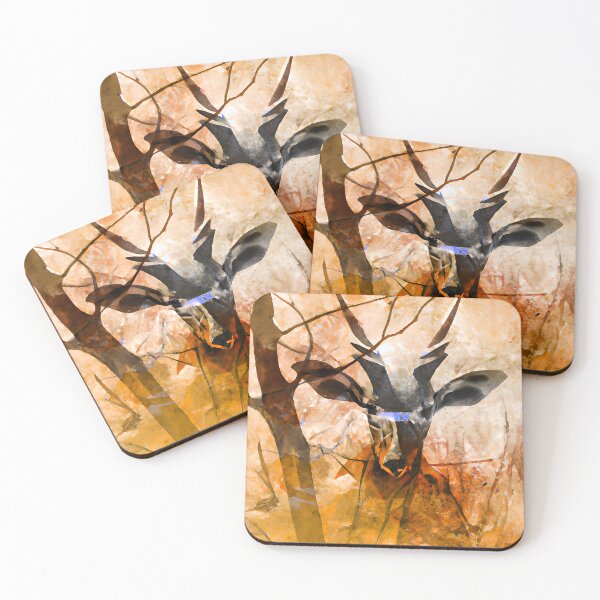 Item preview, Rustic Antelope Watercolor Painting designed and sold by IZiets.