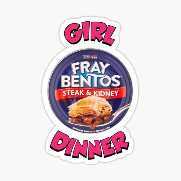 Vista previa del artículo con la obra «Cena Bistec Fray Bentos y Niña Riñón», diseñado y vendido por greggfriedrice.