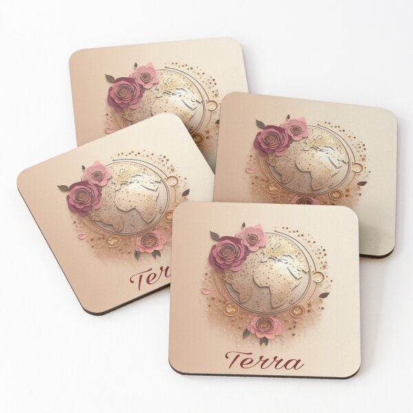 Item preview, Terra gold and floral  designed and sold by Roxburylane.