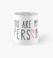 Sie sind meine Person, Textentwurf mit rotem Gekritzelherz Tasse (Standard)