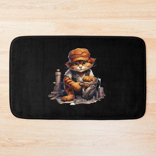 Item preview, Cat plumber designed and sold by Mateusz Majcherek.