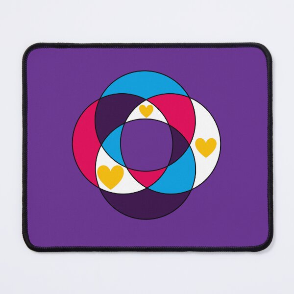 Item preview, Trippy new polyamorous flag designed and sold by bookwoof.