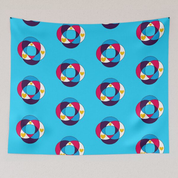 Item preview, Trippy new polyamorous flag designed and sold by bookwoof.