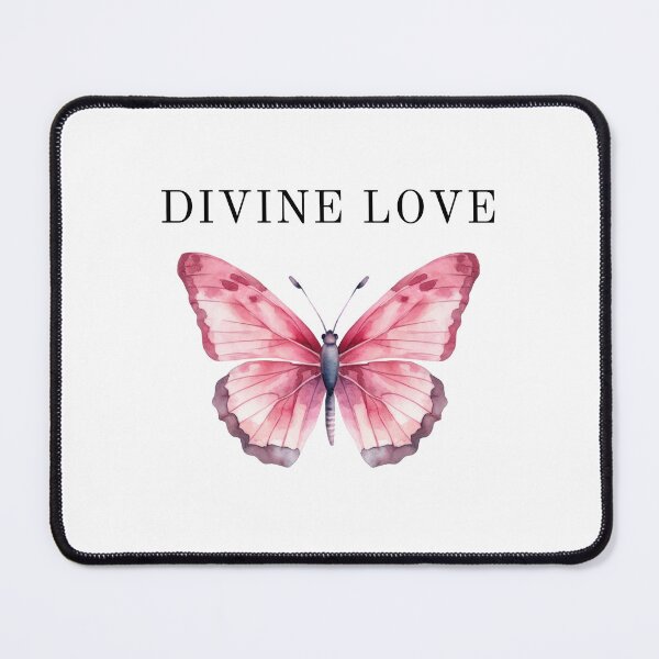 Item preview,  " Divine Love"  Soulmates & Twin Flame Pink Butterfly Classic Sticker designed and sold by MuditasEyes.