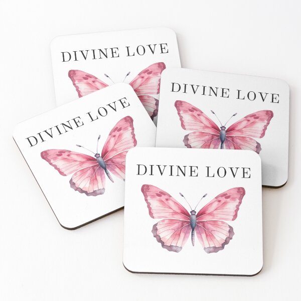 Item preview,  " Divine Love"  Soulmates & Twin Flame Pink Butterfly Classic Sticker designed and sold by MuditasEyes.