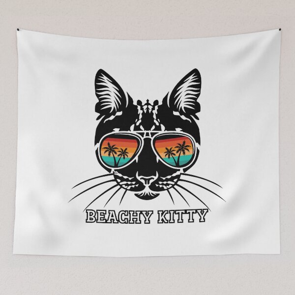 Item preview, Beachy kitty designed and sold by MikoMate.