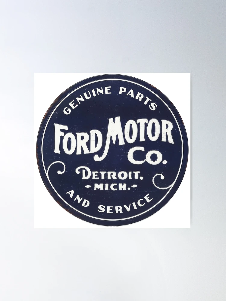 Ford Motor Company Genuine Parts vintage sign