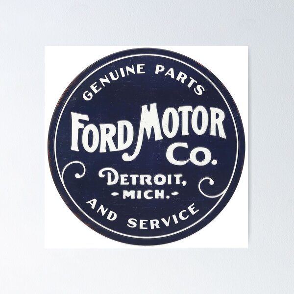 Item preview, Ford Motor Company Genuine Parts vintage sign designed and sold by PIXEL POP DESIGNS - Beyond the Norm!.