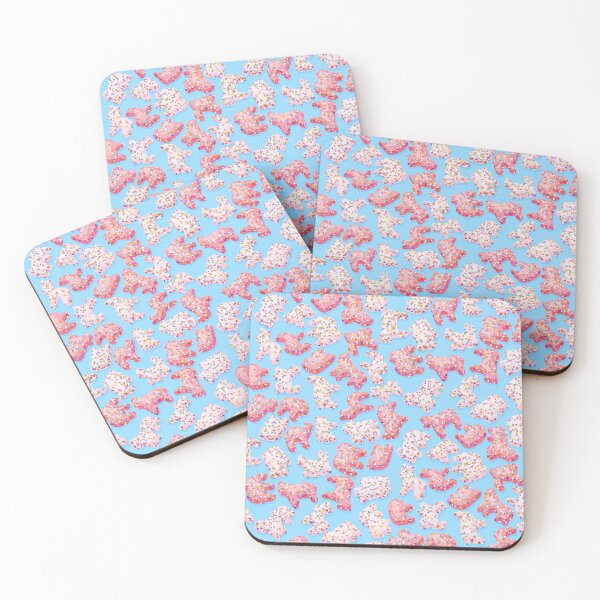 Item preview, Frosted animal circus (blue background) designed and sold by Freckles Fernicola.