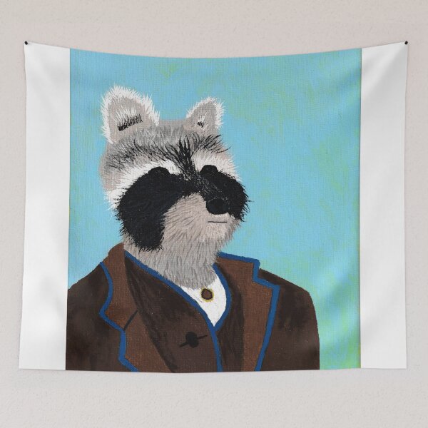 Item preview, Raccoon: a self pawtrait for Pawl Gauguin designed and sold by ThePlantGoblin.