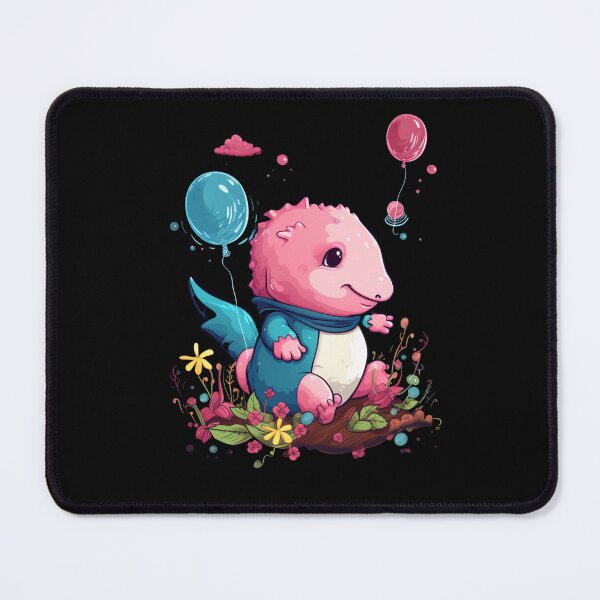 Item preview, Cute Axolotl Kawaii with ballons designed and sold by ArtFromBeyond.