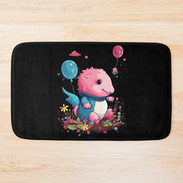 Item preview, Cute Axolotl Kawaii with ballons designed and sold by ArtFromBeyond.