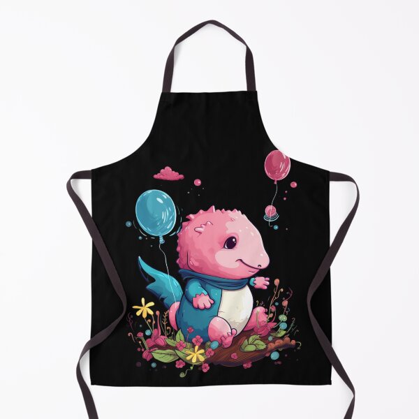 Item preview, Cute Axolotl Kawaii with ballons designed and sold by ArtFromBeyond.