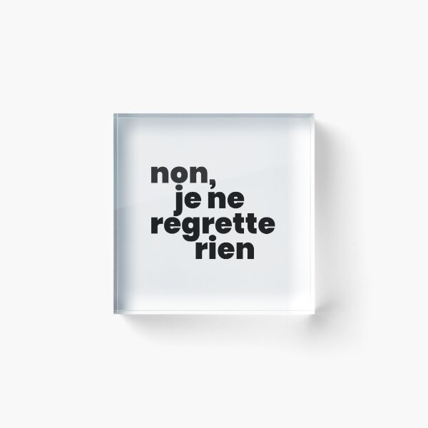 Item preview, Non, je ne regrette rien II (black) designed and sold by didijuca.
