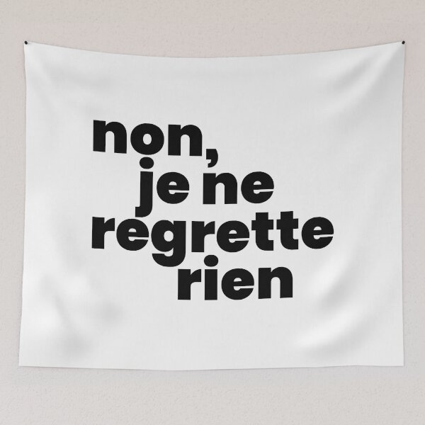 Item preview, Non, je ne regrette rien II (black) designed and sold by didijuca.