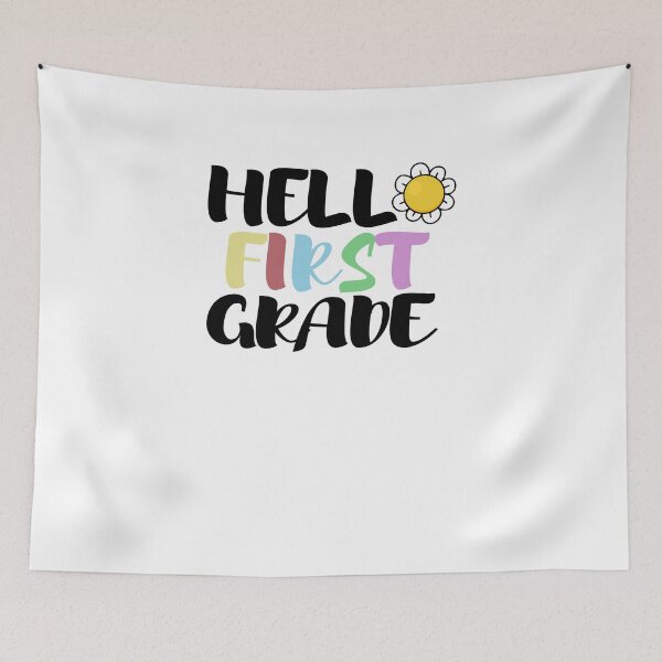 Item preview, Hello First Grade Back To School designed and sold by JustBeeAwesome.