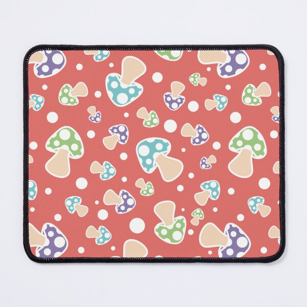 Item preview, Polka Dot Mushroom Seamless Pattern Whimsy designed and sold by EmeraldOwl57.