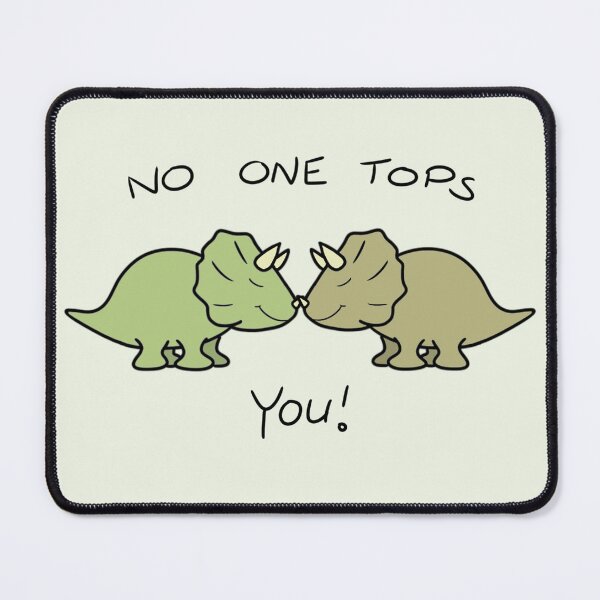 Item preview, LOVEY DINOS: Triceratops “No one tops you!” cute Valentines card designed and sold by EmiliaMoscovich.
