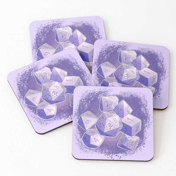 Item preview, Starry Purple Dice Set designed and sold by WhisperingDusk.