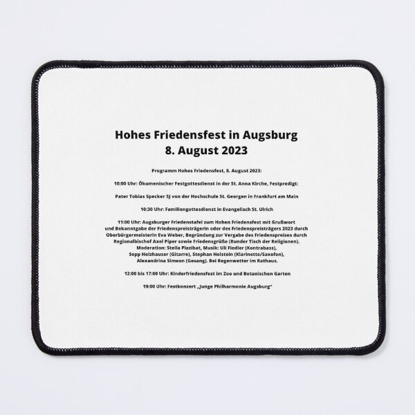 Item preview, Program High Peace Festival in Augsburg, August 8, 2023 designed and sold by Santonix.