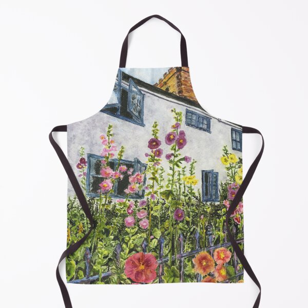 Item preview, Hollyhocks in Little Budworth designed and sold by LymphomaLass.