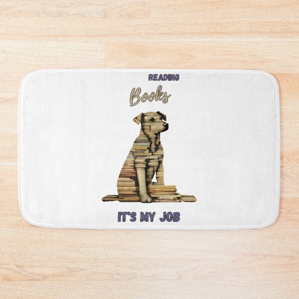 Item preview, dog with books designed and sold by Mateusz Majcherek.