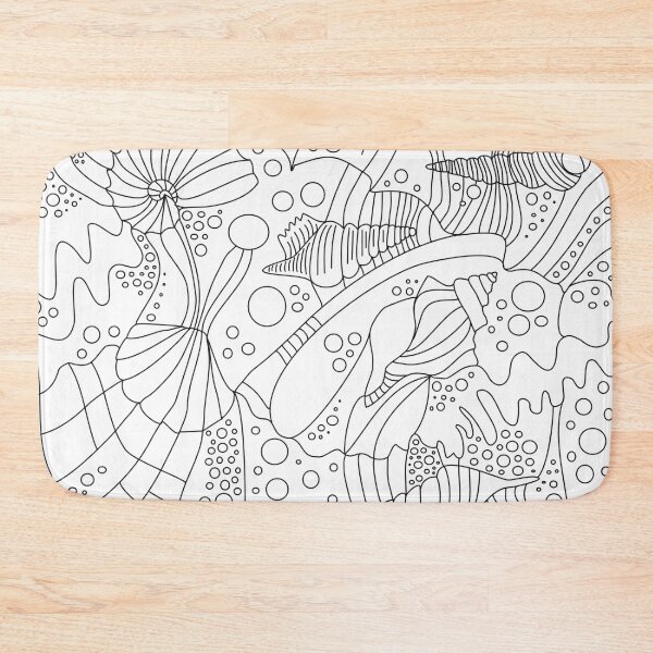 Item preview, seashell, sea, patterns, waves, line. designed and sold by bonjourmadame4.